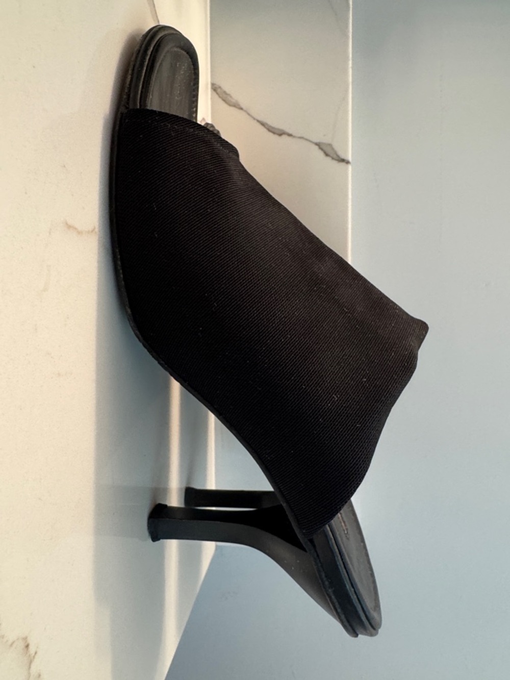 Donald J. Pliner Black Slip-On Mule Sandals